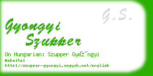 gyongyi szupper business card
